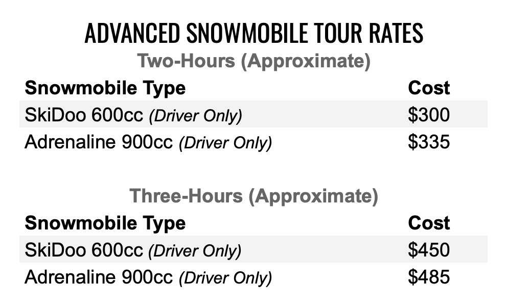 outback snowmobile tours tours