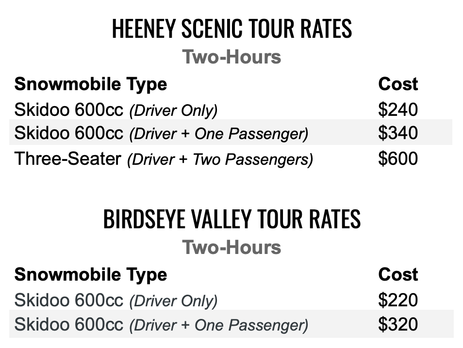 snowmobile tours in colorado